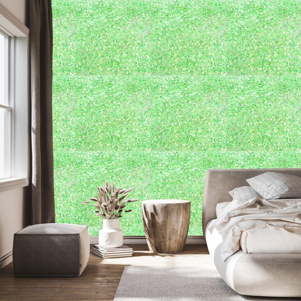 Mint and green glitter wallpaper for living room and bedroom 50x1000