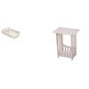 Food And Cosmetic Storage Tray for Breakfast Bathroom Vanity Fruit Serving with Portable Bedside
