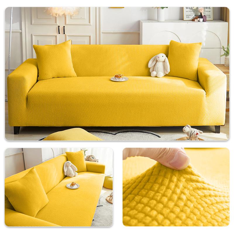 Elastic Adjustable Sofa Cover Non-slip Jacquard Armchair Sofa Pad L Shape Sofa Covers For Living Room 1/2/3/4/5 Seat Home Decor