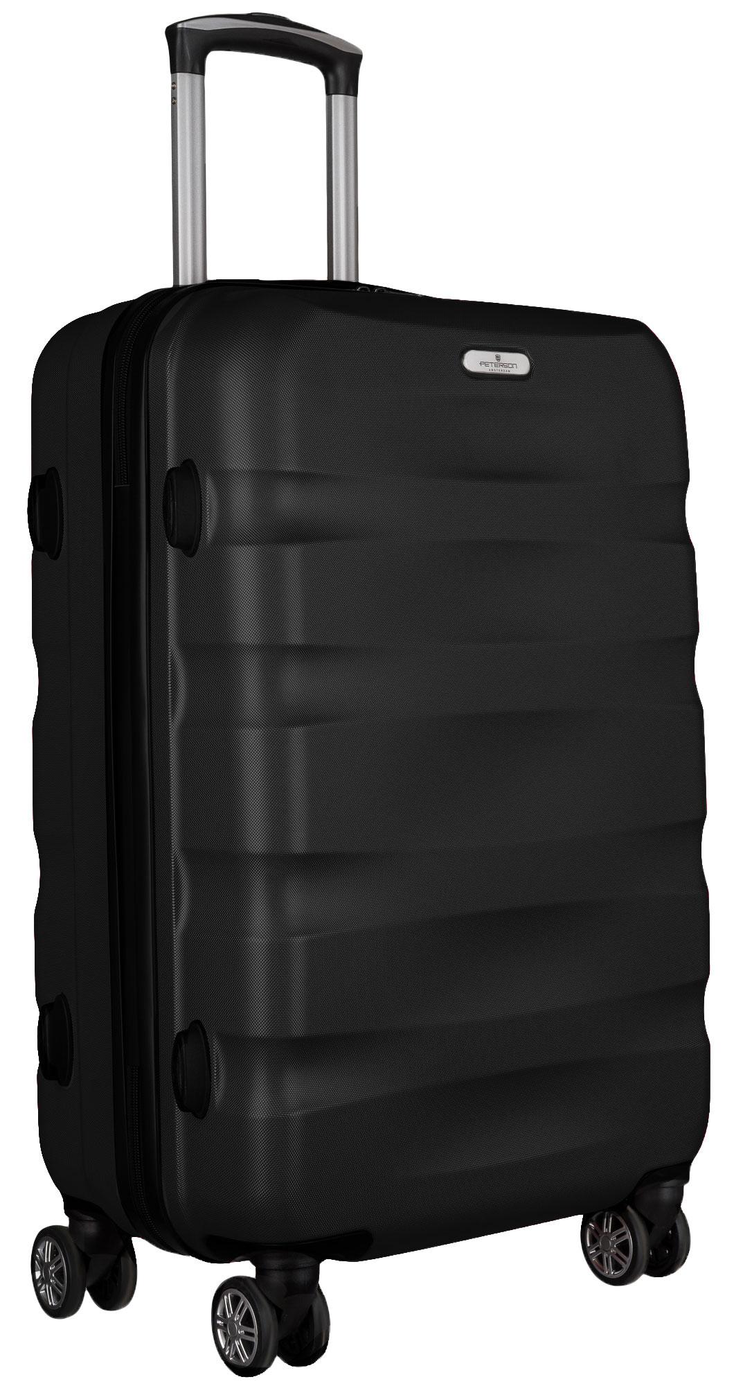 Elegant, large ABS+ travel suitcase - Peterson