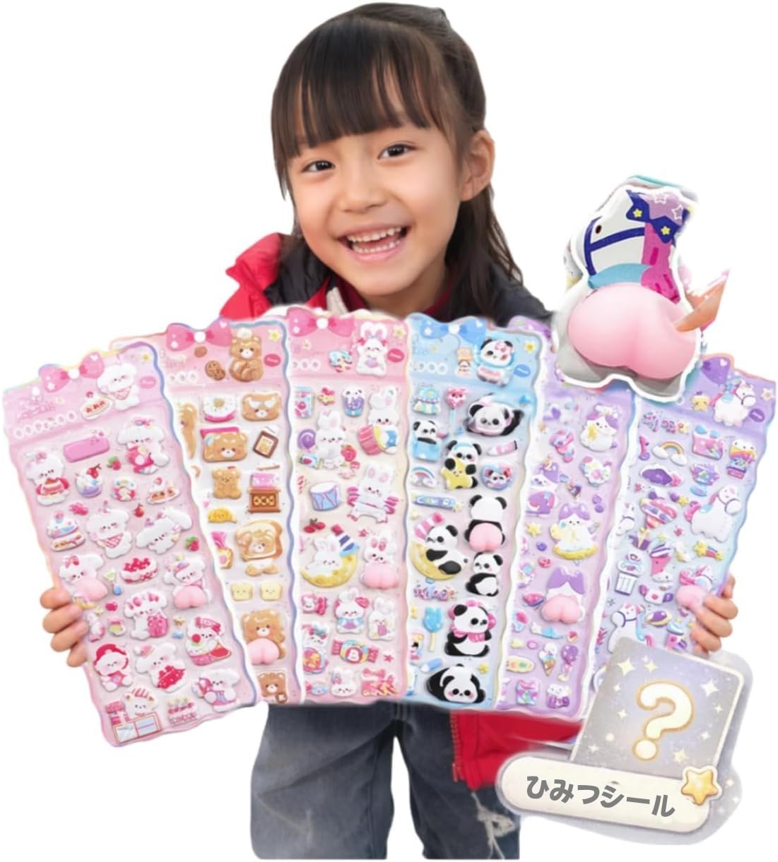 Милые 3D-стикеры «Попка» Новые дизайны Chiclate Мягкие и пухлые Пухлая попа Поделки для телефона, смартфона, DIY Подарки Chiclate 6 Обычных [6 + Дизайн] Панда,