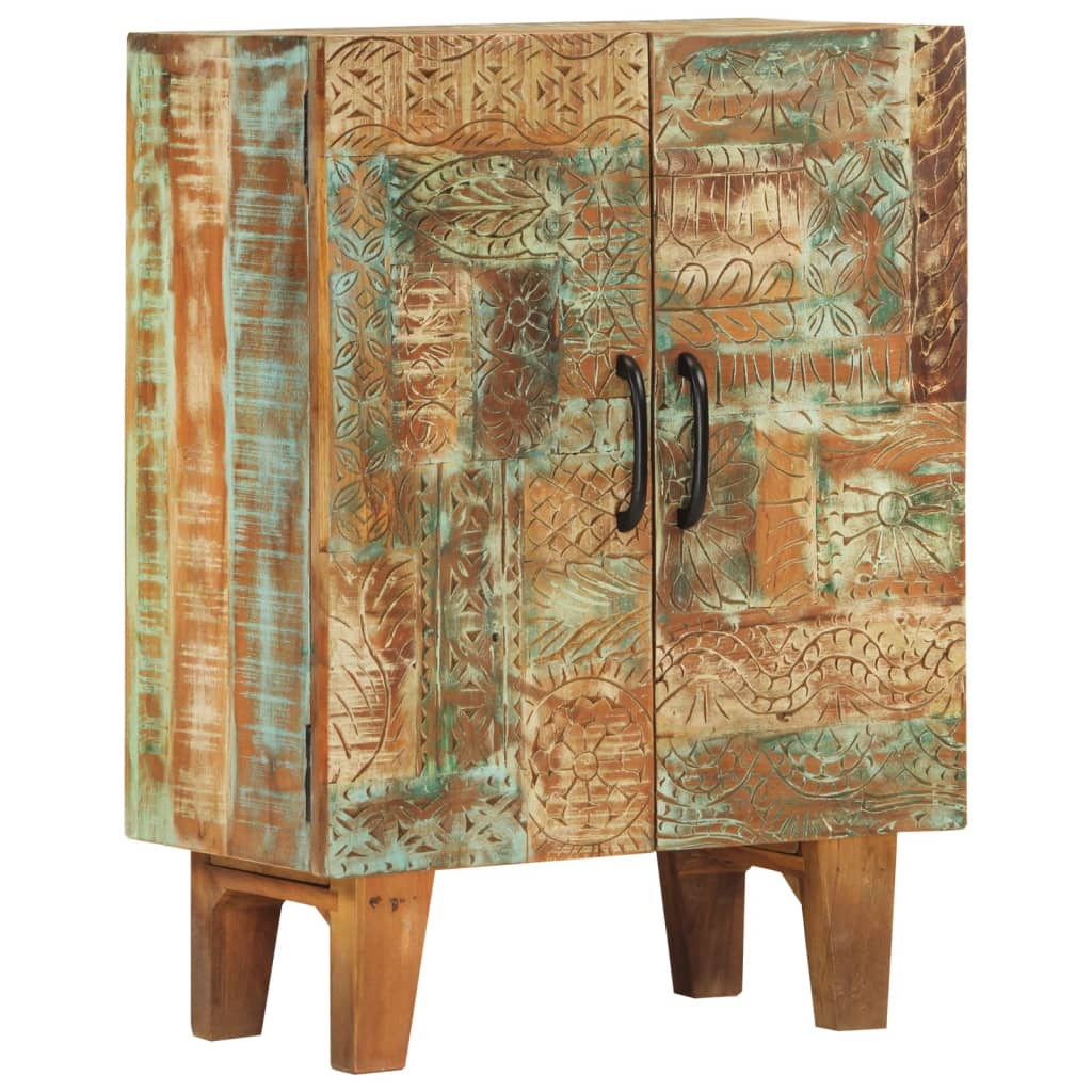 Sideboard Hand Carved 55 x 30 x 75 cm Solid Reclaimed Wood