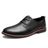 Mode Heren Schoenen Echte Leer 2024 Nieuwe Heren Oxford Schoenen Leer Derby Schoenen Veters Puntige Neus Zakelijk Heren Schoenen741