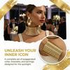 3-teiliges großes afrikanisches Halsketten-Kragen-Set, Vintage Statement-Choker-Halskette für Damen