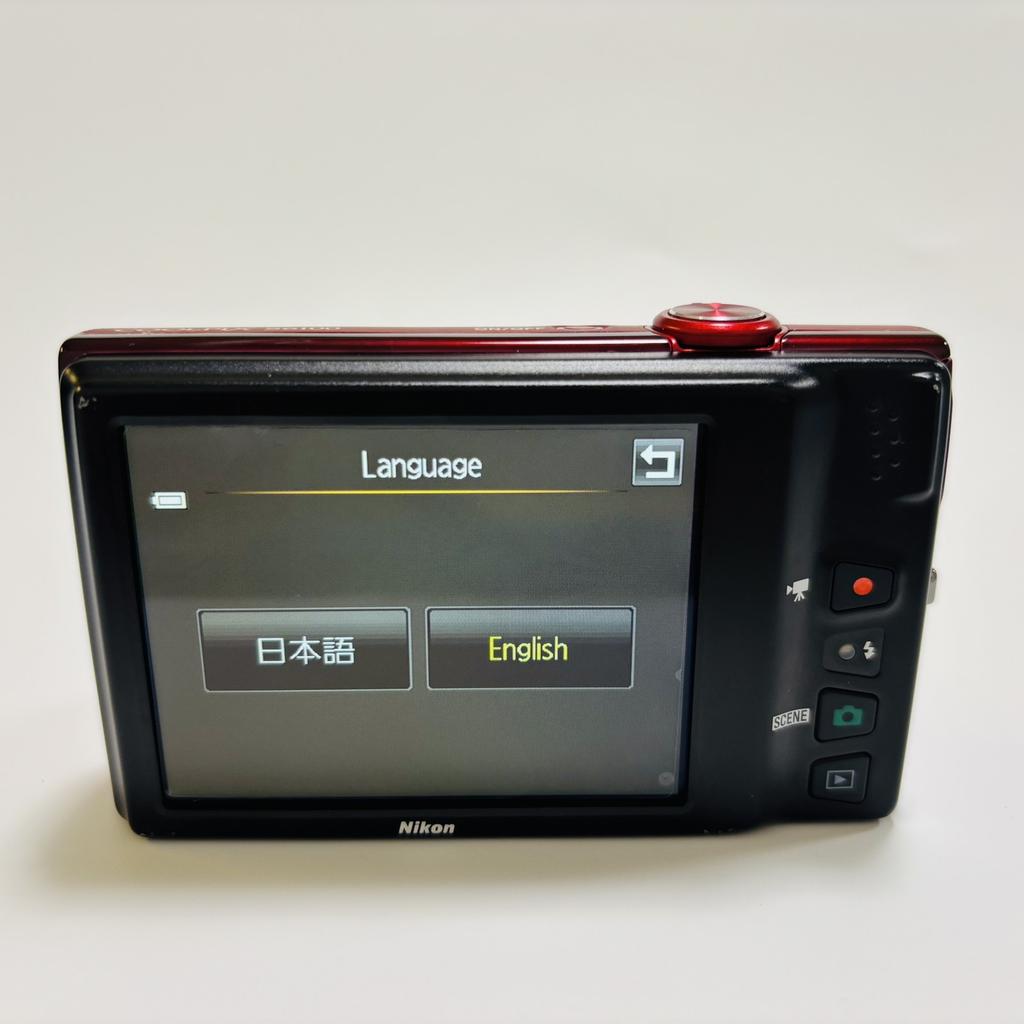 [Used/Boxed] Nikon COOLPIX S6100 16.0MP Digital Camera RED 7x Zoom Touch Panel From JAPAN