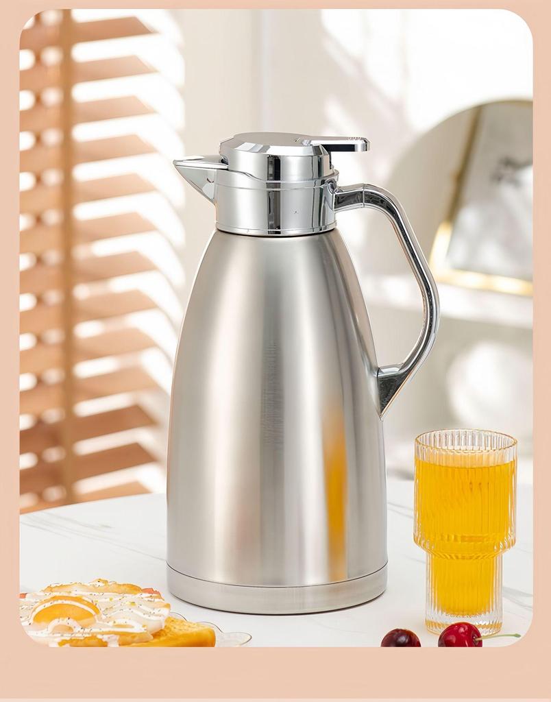 304 Stainless Steel Anti-Scald Insulated Kettle - Double-Layer Hot Water Bottle for Home & Commercial Use