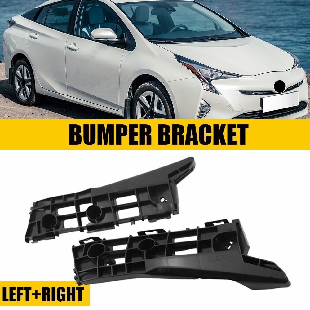 2Pcs Left+Right Bumper Support Bracket Fit For Toyota Prius Base 2010-2015 Prius 2012-2015 Prius Plug-In Base 2012-2015