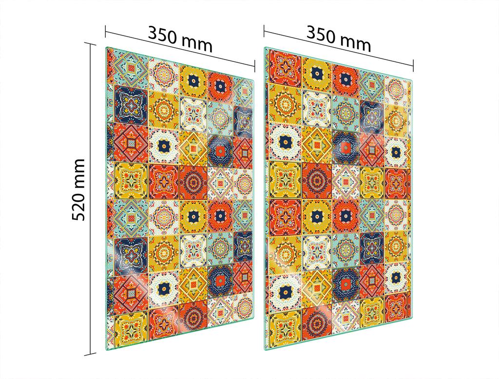 SZKLANA PŁYTA OCHRONNA DO KUCHNI 2x35x52 MOZAIKA
