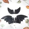 PU Leather Bat Wing Shoe Charm Halloween Footwear Decoration Accessories For Sneakers Boot Skateboard And Running Shoe