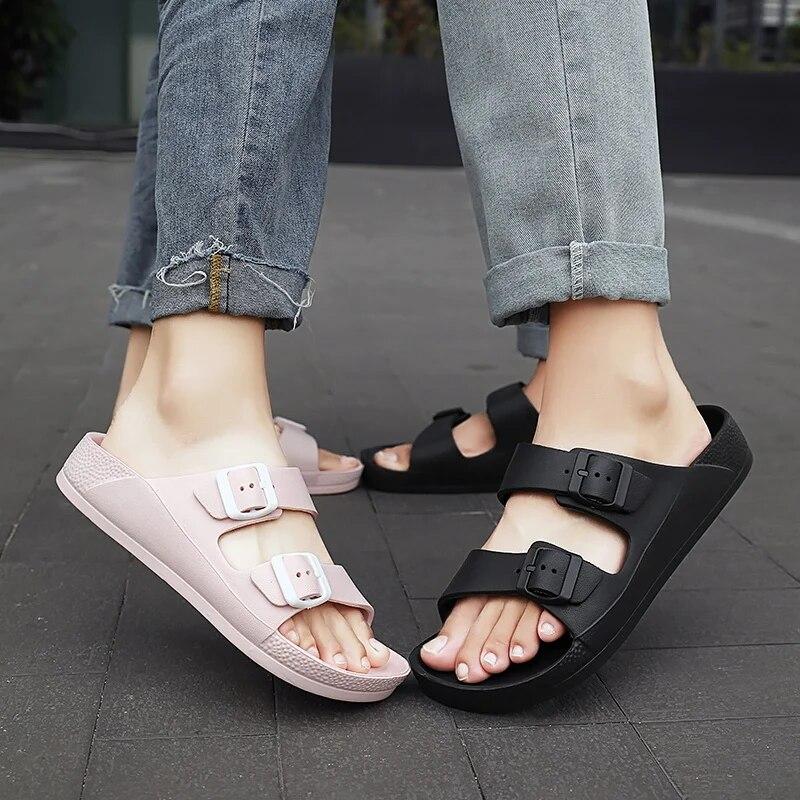 Women Men Slippers Soft Sandals Women Beach Casual Shoes EVA Slides Original Men Flip-flop Summer Summer Men's Sandal
