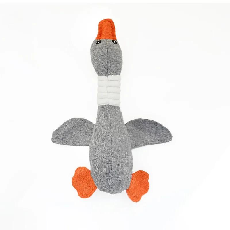 Pet Toy for Aggressive Chewers Dog | Squeaky Wild Goose Puzzle Training Toys Cute Soft Dog Chew Toy Puppy Dogs Cleaning Teeth