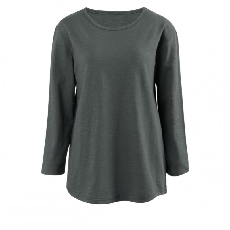 Shop   Women Basic Round Slab CoTTon 3 4 Sleeve T shirT Dai Wsh 1003 minT