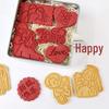 Wedding Double Happiness Cookie Press Mold