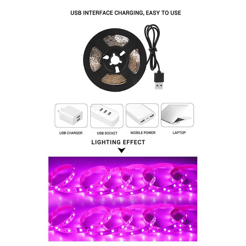 1PC USB-Powered Full Spectrum LED Grow Light Strip for Indoor Plants and Greenhouses