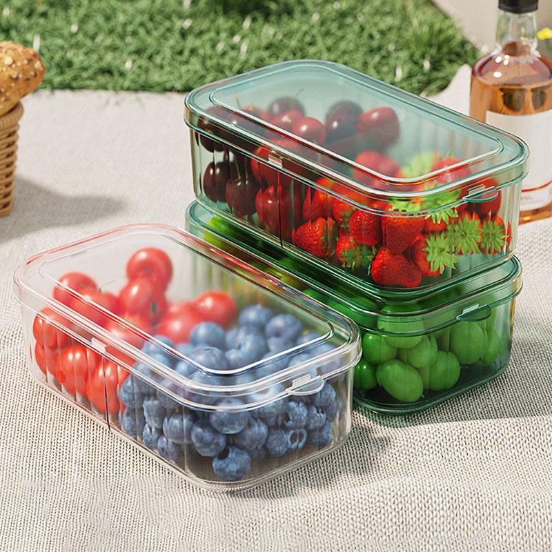 Refrigerator Fresh-keeping Box Kitchen Ingredient Storage Box Compartment Onion, Ginger, Garlic Grain Box Snack Fruit Sealed Box