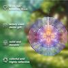10 Inch Bohemian Mandala Wind Chime No Battery Needed with 360 Degree Rotating Hook for Garden Patio Decor Perfect Holiday Gift for Family
