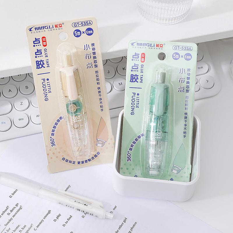 Cartoon Press-On Dot Glue Office Ledger Supplies Stationery Roller Glue Tape Student Study Exam Pen Style