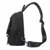 Men's breast bag Fashion casual messenger bag Water-resistant wear-resistant travel commuter shoulder bag