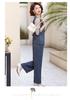 Elegant Chinese-Style Suit for Mothers: Fashionable Middle-Aged Women's Two-Piece Set with Stylish Top and Pants.