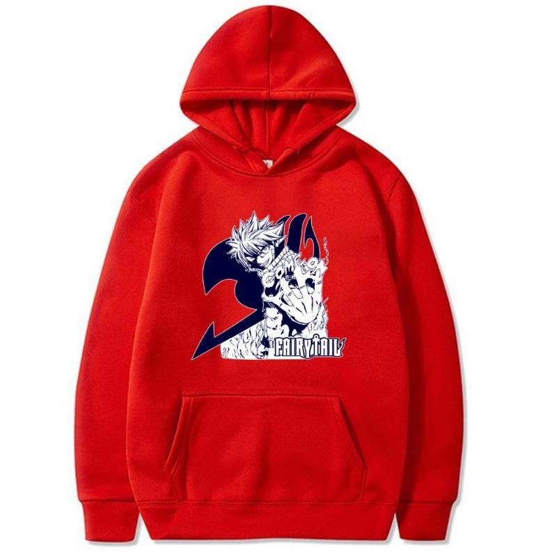 

Японская Анимация Fairy Tail С Принтом Мужская Толстовка Y2K Одежда Винтажная Мода Повседневные Унисекс Пуловеры с Длинным Рукавом S