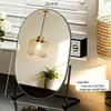 Elegant Rotating Makeup Mirror - Retro Style for Bedroom or Dormitory Dressing Table