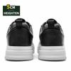 Summer New Elevator Men's Shoes Invisible Height Increase Casual Black White Leather Sneakers Comfortable Breathable Lift Sports