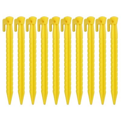 10Pcs Canopies Stake Plastic Tent Peg Anchors Yard Lawn Peg Outdoor Campings Stake for Fixings Tent Tarps Awnings