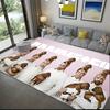 1Pc Rammstein Theme Printed Rectangle Carpet, Home Door Mat, Outdoor Travel Protection Carpet A2