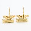 Used LOUIS VUITTON Pierce LV Iconic Strass M00609 metal/Rhinestone 3.2g Gold Accessories