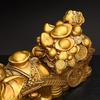 Copper Feng Shui Elephant Ornaments Pull Yuanbao Jubilee Ruyi Elephant Home Office Desktop Decor