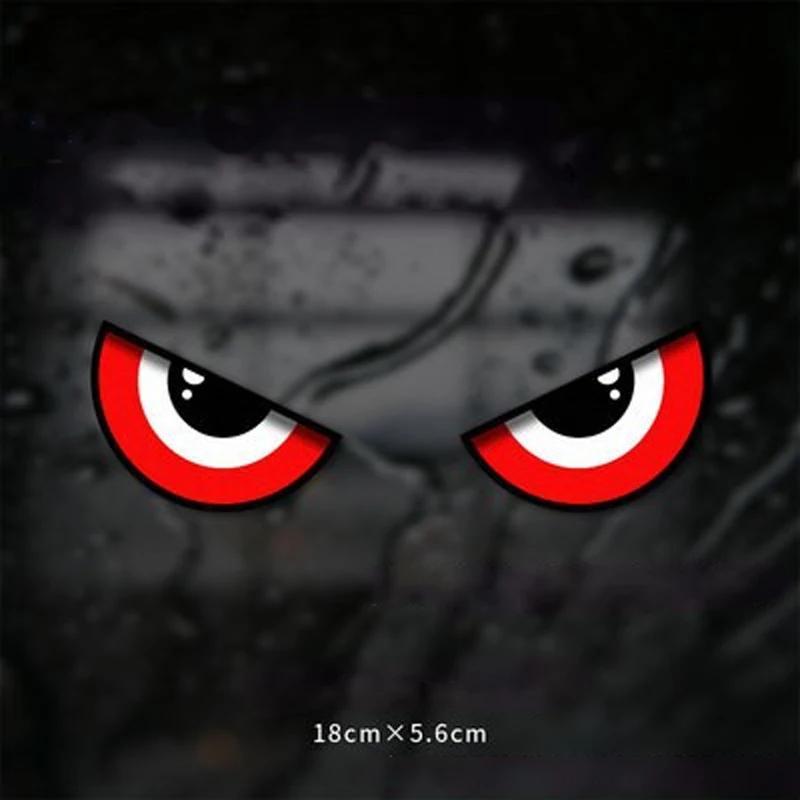 

1pcs Devil s Eye Funny Car Stickers Personalized Reflective Decoration Cycling Motorcycle Helmet Universal Stickers Accessories