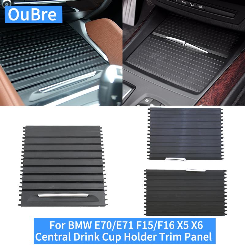 

Для BMW X5 X6 E70 E71 F15 F16 Жалюзі Шторка-ролет Заміна Панель-слайдер з тримачами для напоїв Салон автомобіля Тімп E70 E71 Model A