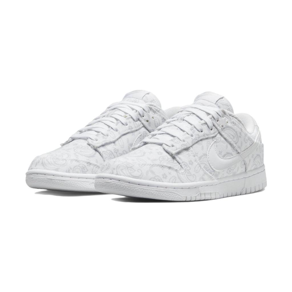 Nike Dunk Low White Paisley Women's Skate Shoes Sneakers DJ9955-100