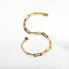 Stylish Metal Chain Paperclip Bracelet for Women High-End Fashion Jewelry Unique Design