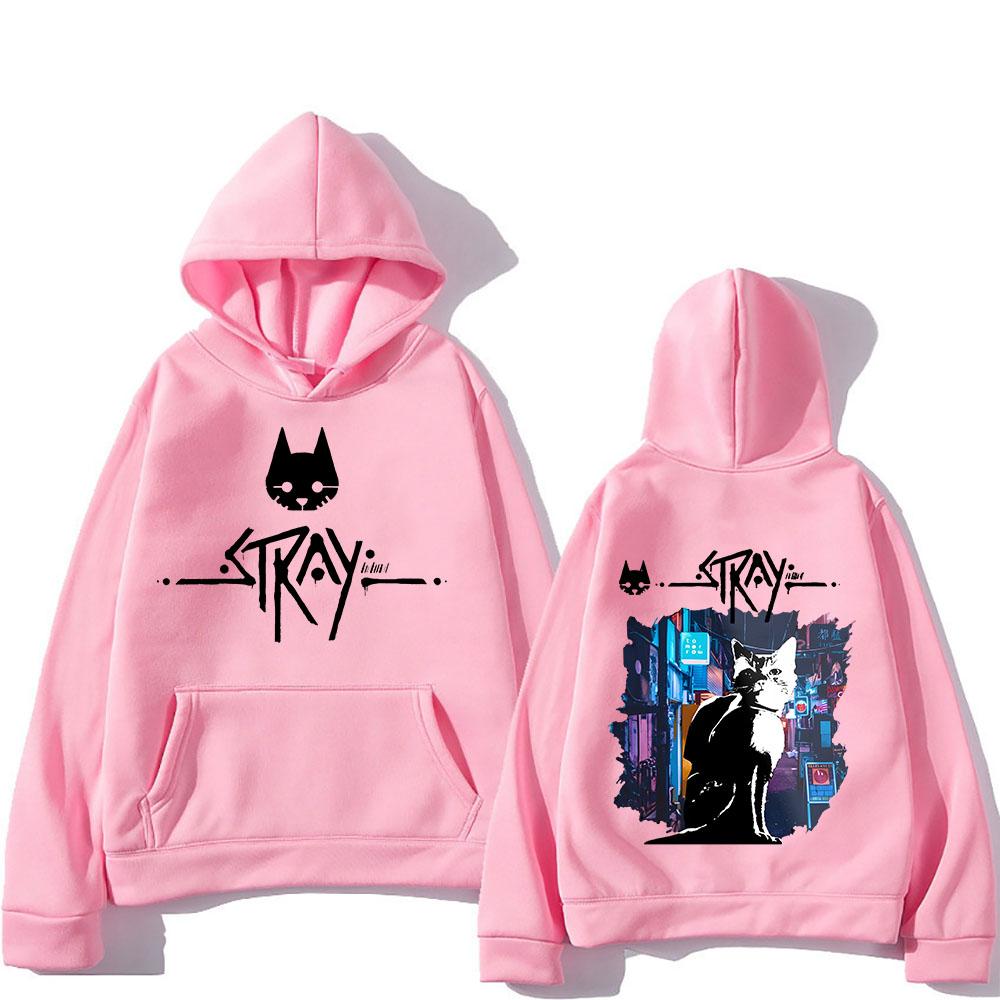 Nové mikiny pro zatoulané kočky Herní potisk Streetwear Unisex Ženy Ležérní Móda Nadměrná mikina Mikiny s kapucí Pulovry Tepláky Oblečení