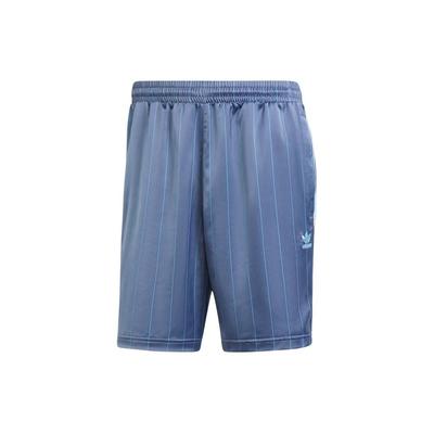 Originals Pinstripe Sprinter Shorts With Elastic Waist And Logo Print Men Shorts Blue IU0196