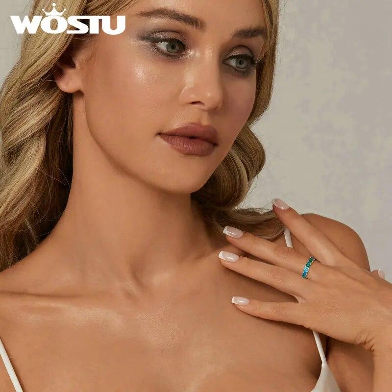 WOSTU Bague ouverte en argent Sterling 925, originale, romantique, Prince et renard, étoiles aurore, ajustable, pour femmes, bijoux cadeau