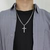 Chain with CROSS Silver Men' Italian Chain with Italian Cross