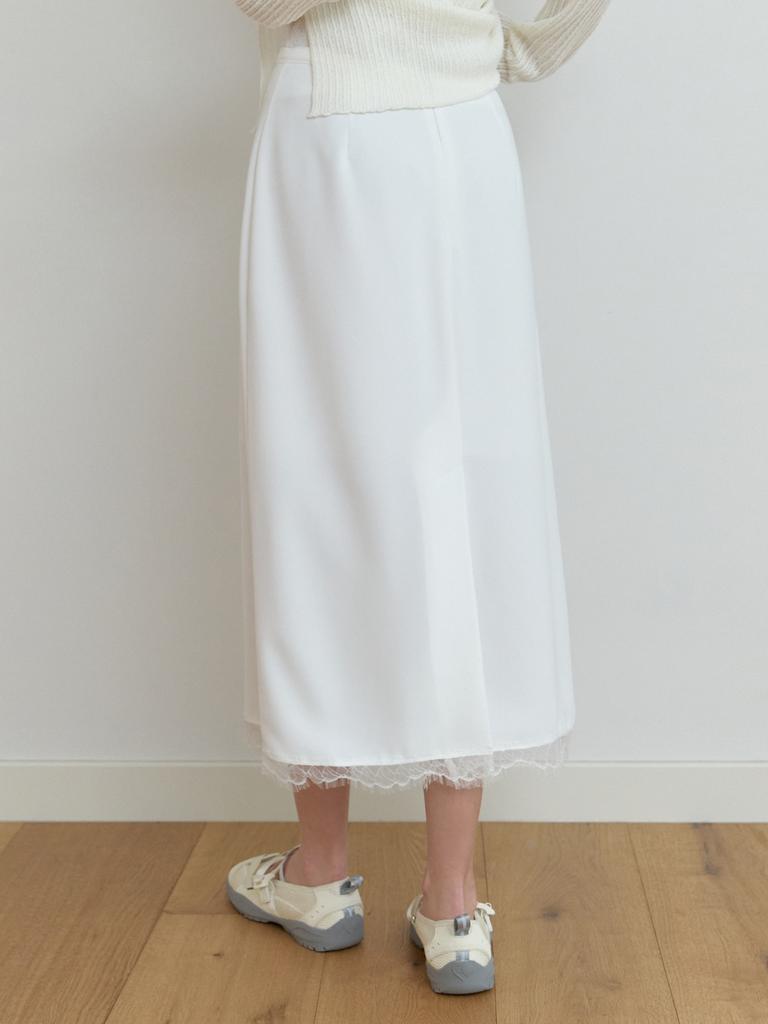 Liel [4Th] Oly Lace H Skirt (White)