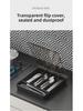 Transparent Multi-Grid Kitchen Storage Box with Lid: Organizer for Chopsticks & Cutlery