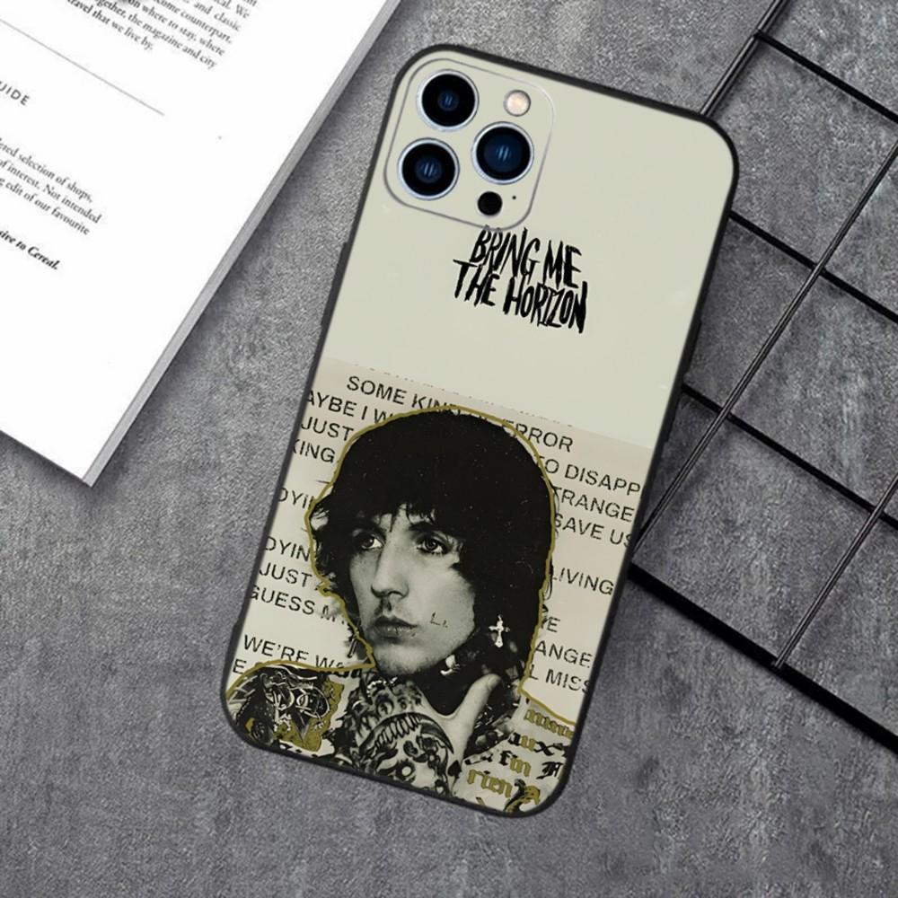 O-Oliver Sykes BMTH Phone Case For Apple iPhone 15,14,13,12,11,XS,XR,X,8,7,Pro,Max,Plus,mini Silicone Black Cover