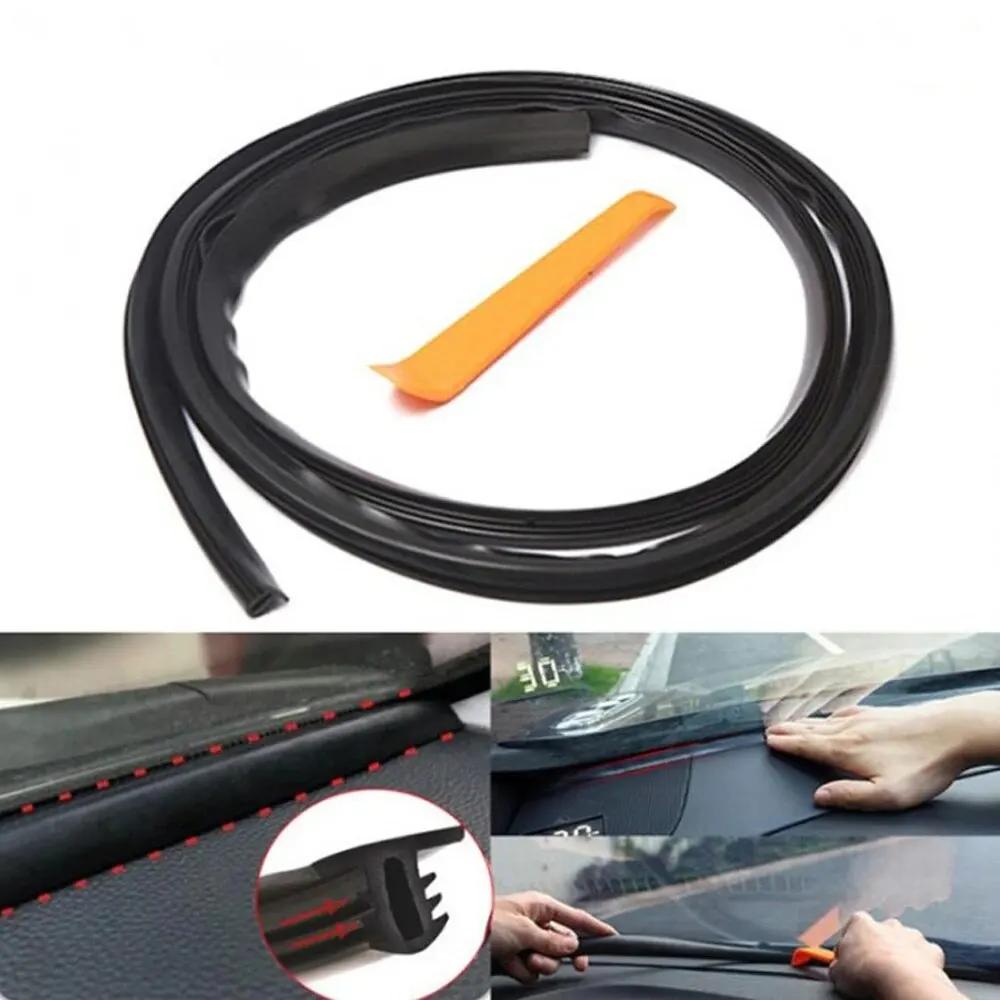 Universal Car Windshield Sealant Dashboard Sound Insulation Rubber Seal Strip, Auto Rubber Seal for Car Panel Sealing чёрный