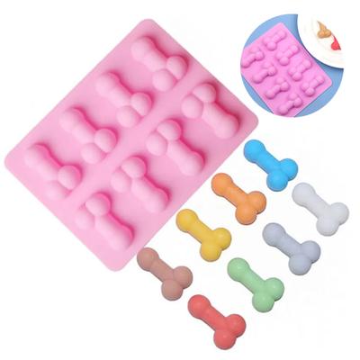 Dropshipping Strumenti artigianali Stampo per torta Stampo per torta in silicone Vassoio per ghiaccio Pene sexy Cubo Stampi per candele Cubo di ghiaccio al cioccolato e zucchero