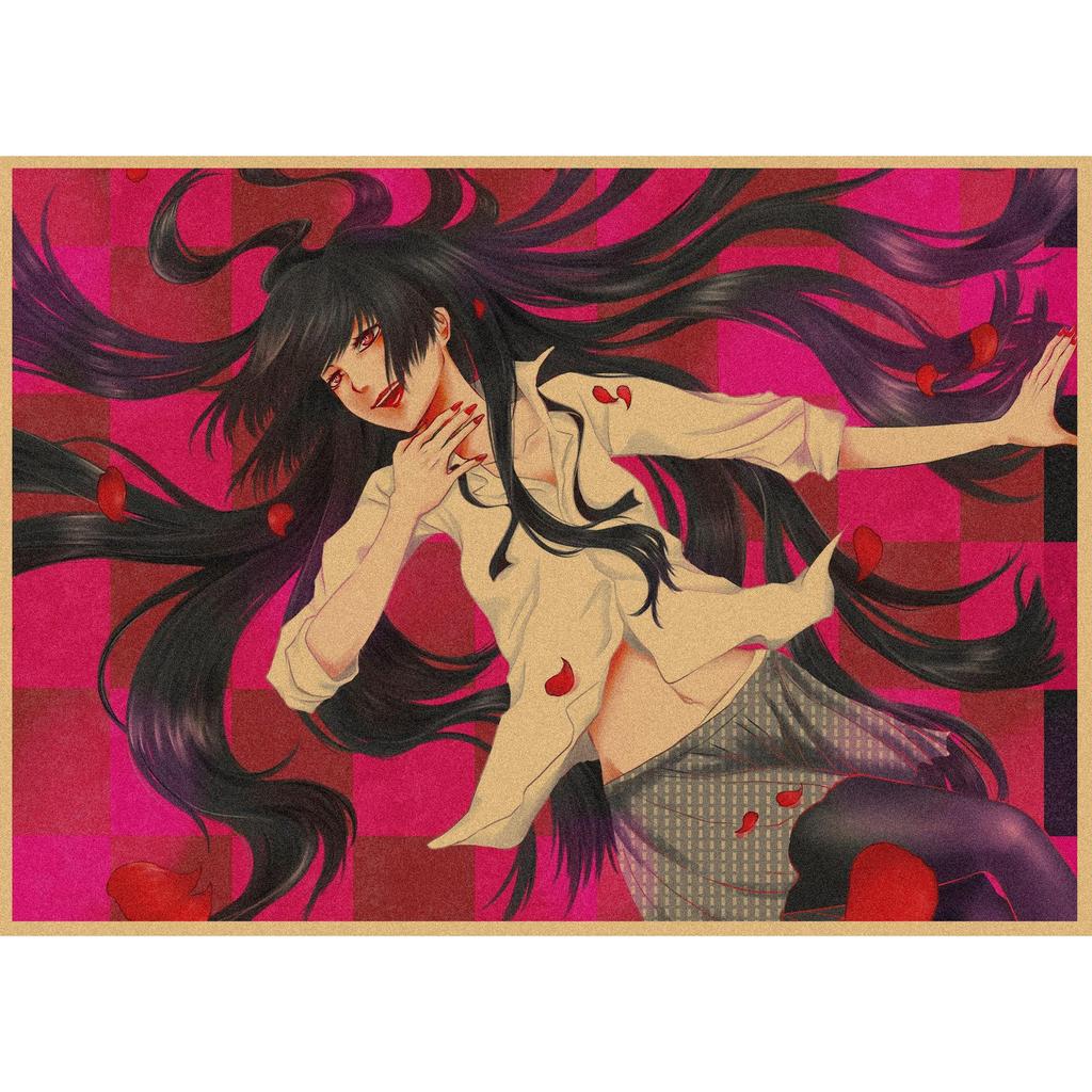 Kakegurui Anime Retro Kraft Paper Poster Wall Art 326