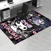 1pc Sanrio Kuromi Mermaid Printed Office Carpet Rectangle Rug Under The Table,Perfect Room Decor for Living Room, Bedroom, Kitchen, Non-slip Floor Mat