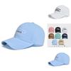 Embroidered English Baseball Cap With Sun Protection For Casual Outdoor Wear