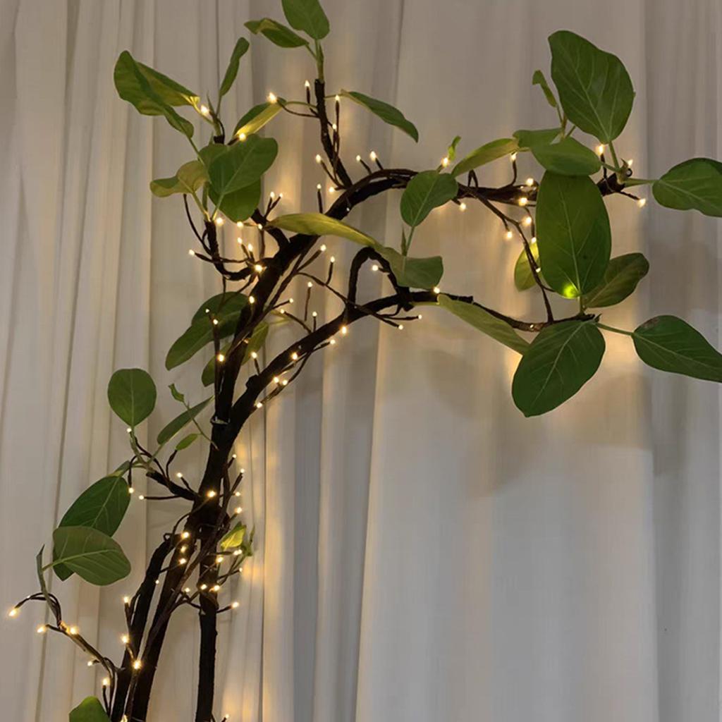 96 LED Willow Vine Lights 8 Modes Enchanted Wall Decoration Vine Lights with Remote Fairy Lights for Wall Christmas Home Decor