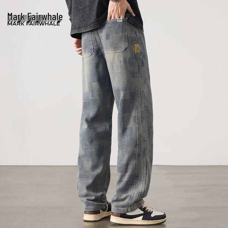 Mark Fairwhale Men's Loose Straight Denim Jeans