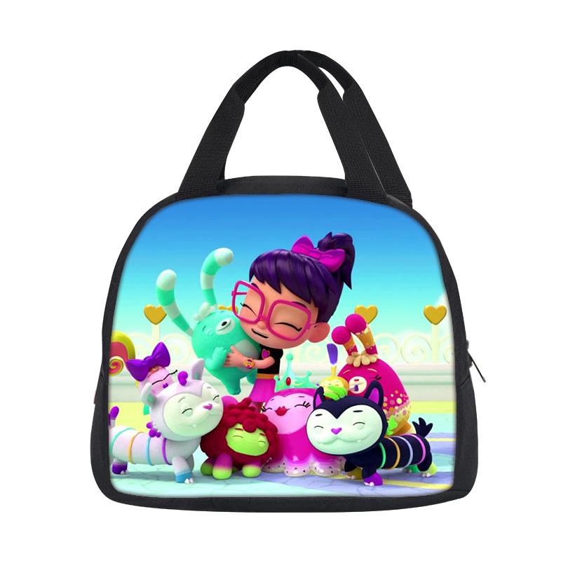 Abby Hatcher lunch bag new large capacity versatile cartoon print student boy and girl best birthday gift for school