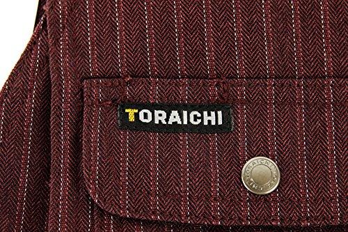 Toraichi Vest Series Pinstripe Pattern Tops Work Clothes Nikkapokka Tobi Clothes M Sumigray [Toraichi] (4309-611) /4309 77
